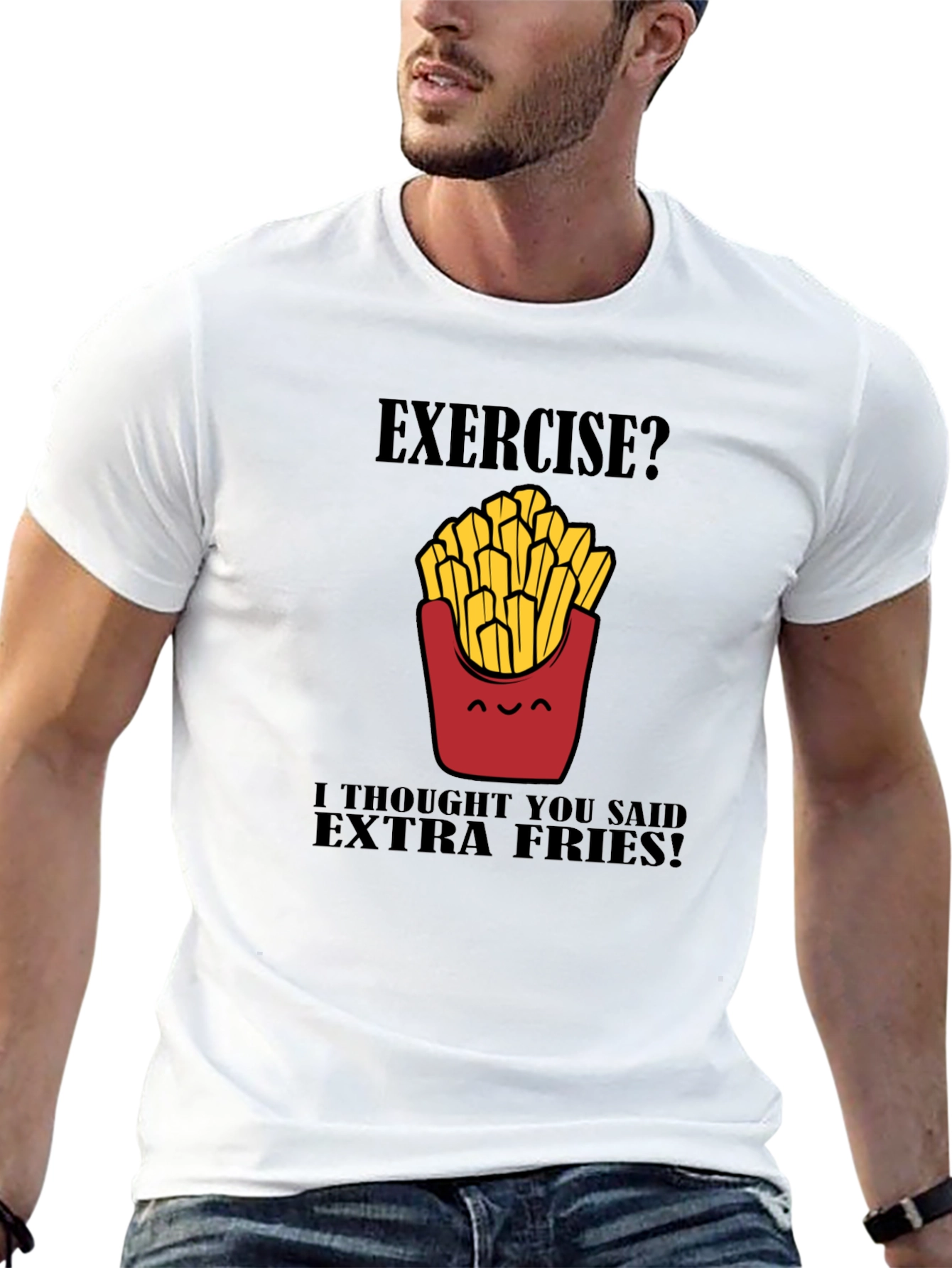 Extra Fries Black T-Shirt