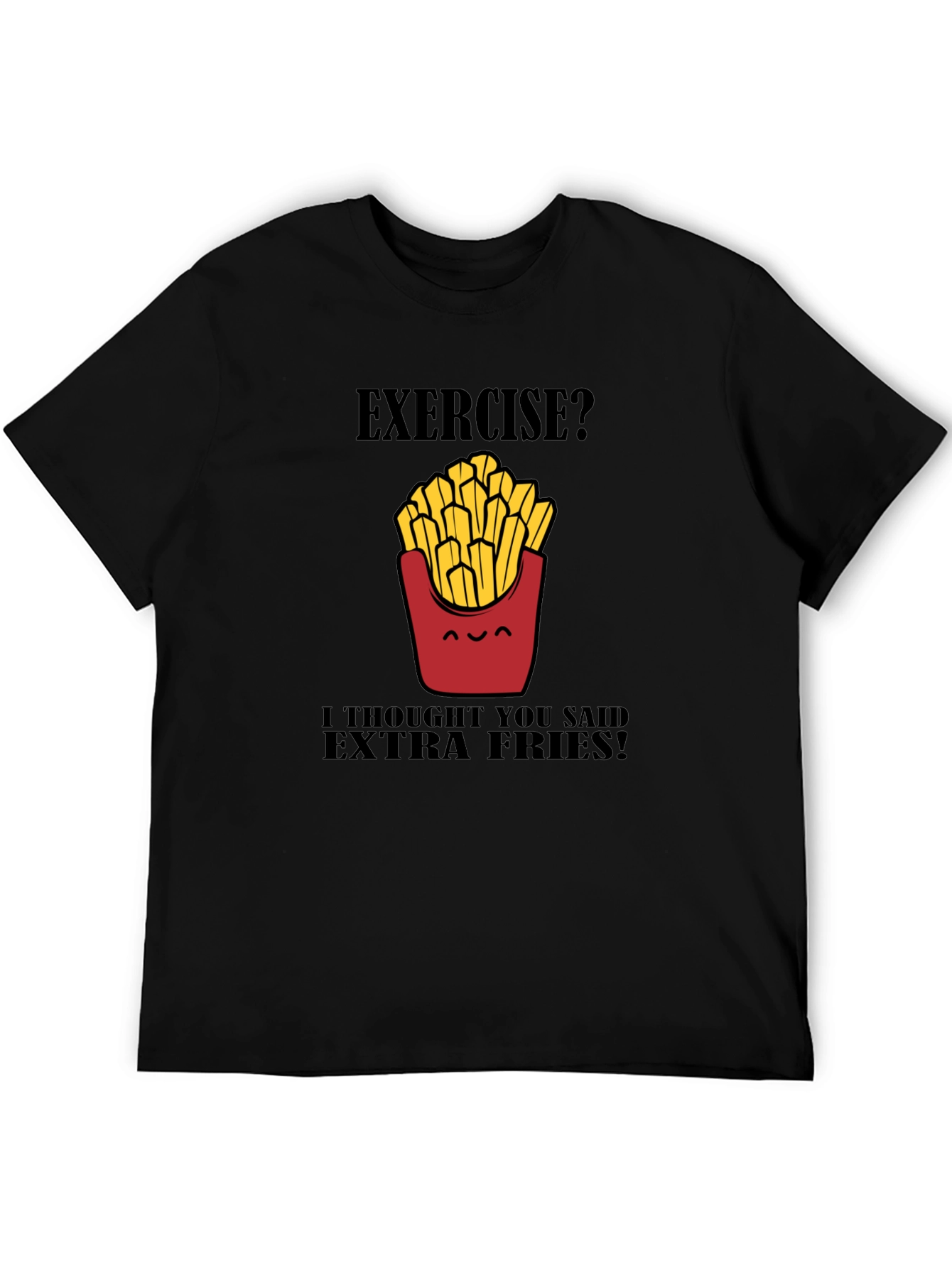 Extra Fries Black T-Shirt