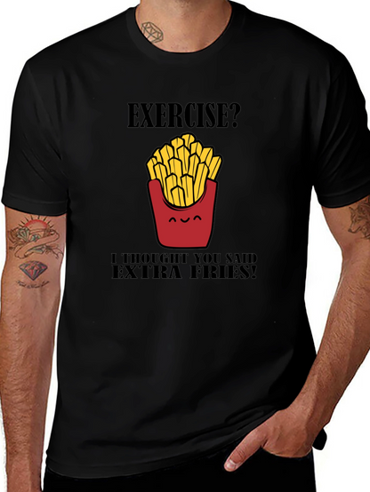 Extra Fries Black T-Shirt