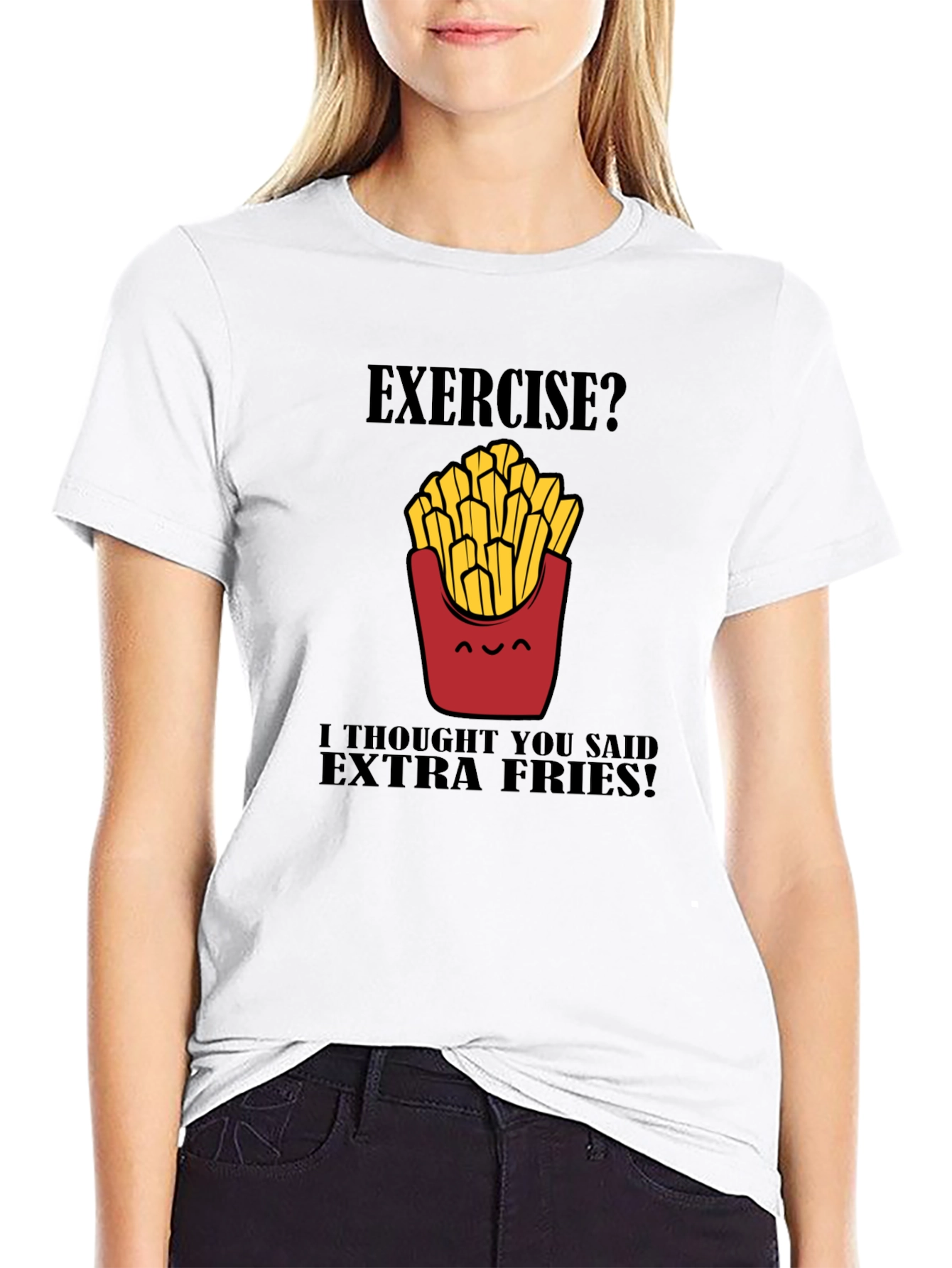 Extra Fries Black T-Shirt
