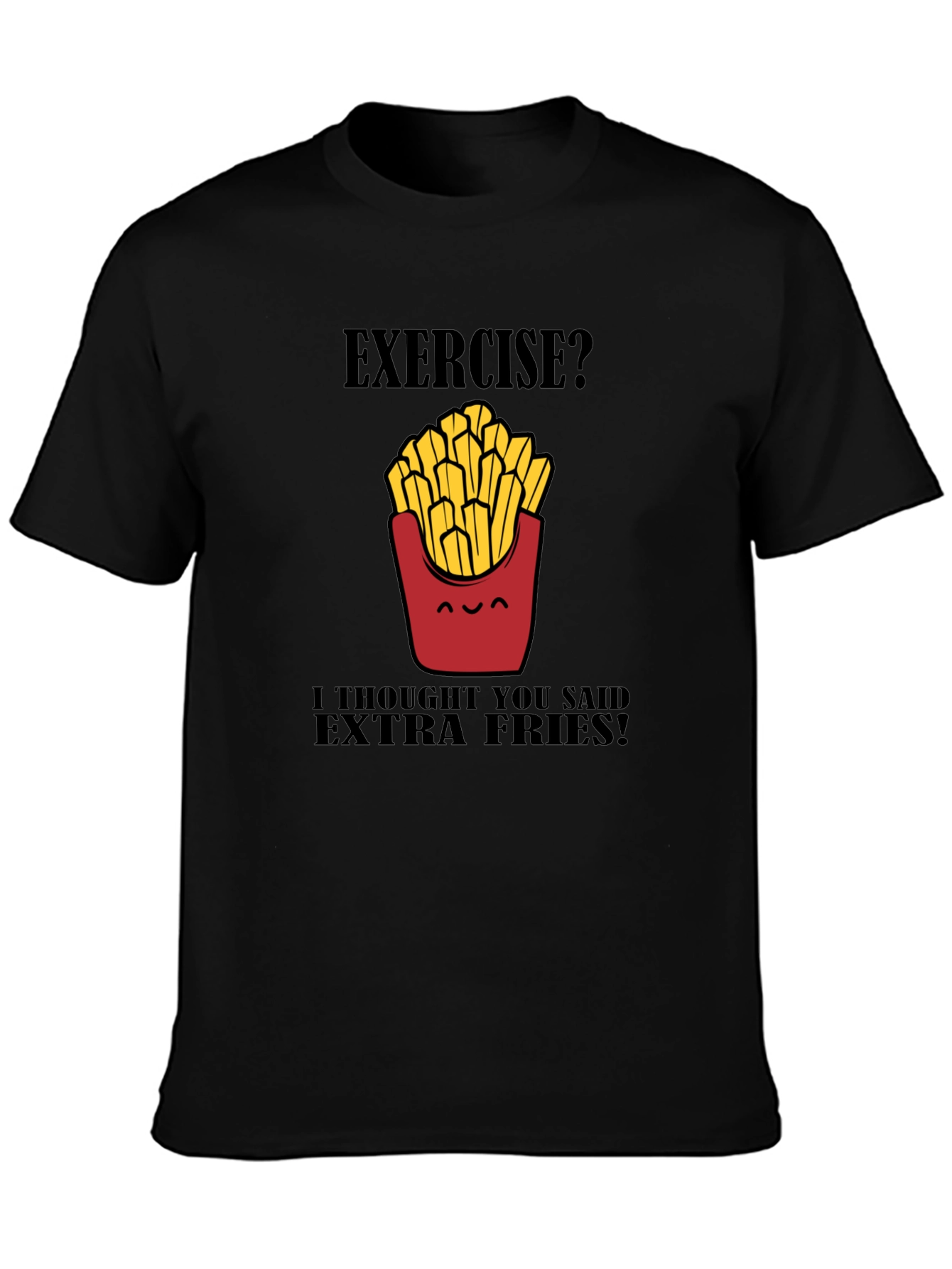 Extra Fries Black T-Shirt