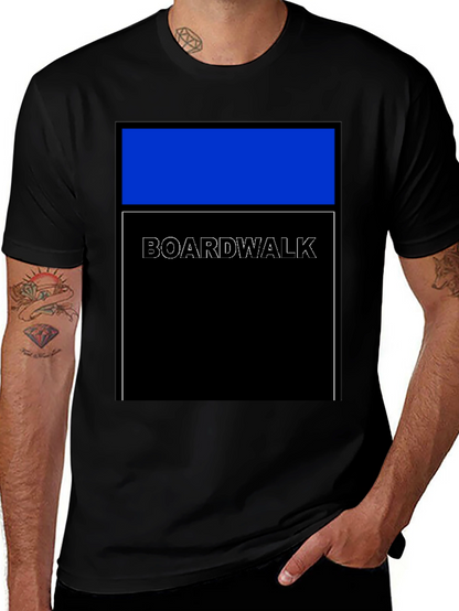 Boardwalk Graphic Tee - Modern Geometric Design