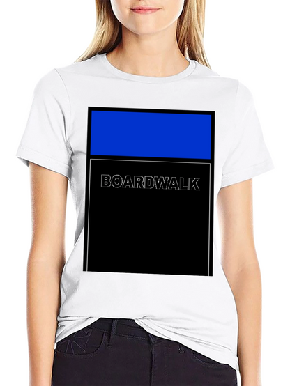 Boardwalk Graphic Tee - Modern Geometric Design