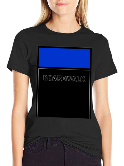 Boardwalk Graphic Tee - Modern Geometric Design