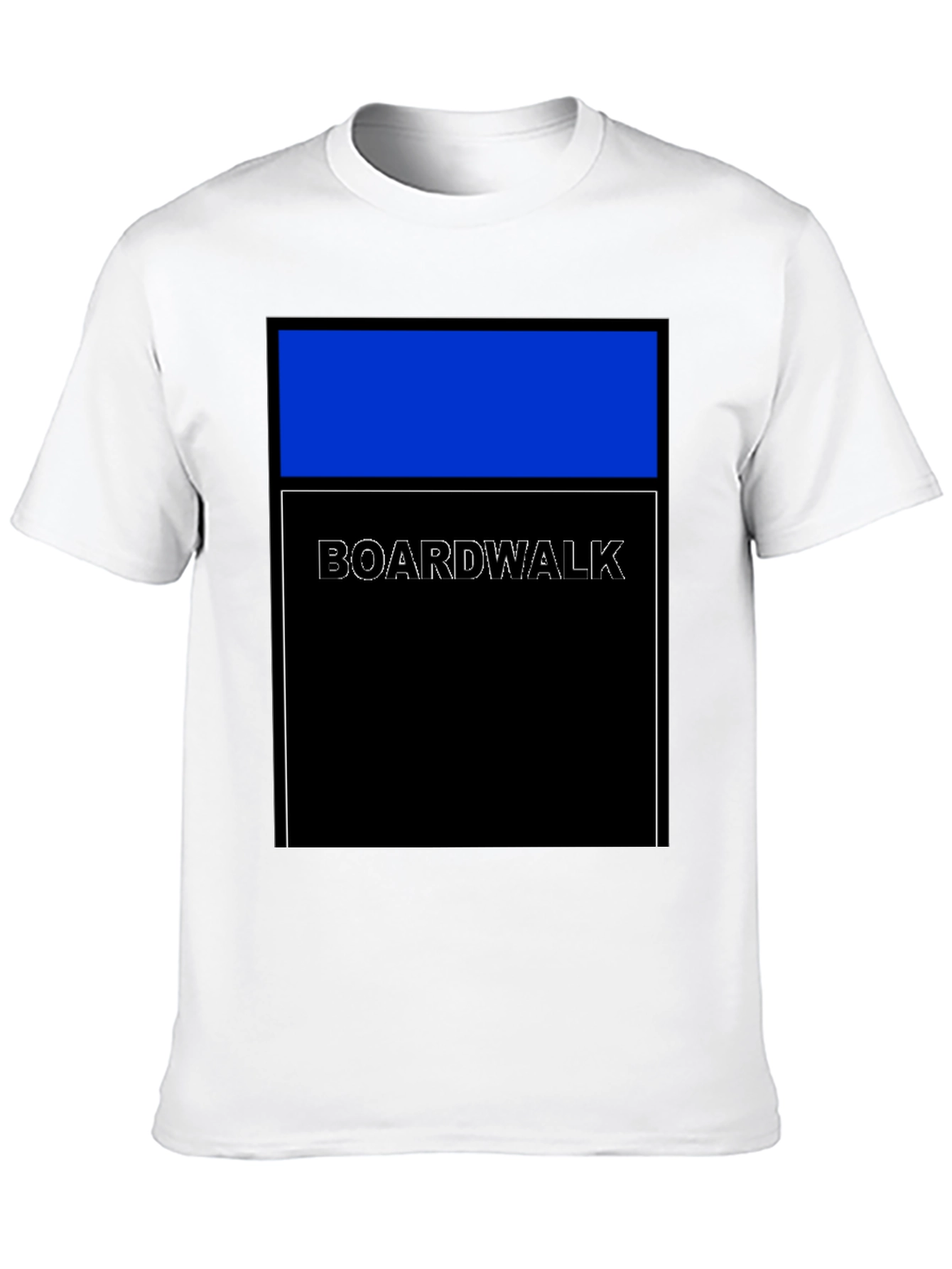 Boardwalk Graphic Tee - Modern Geometric Design