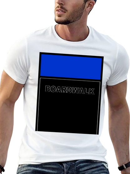 Boardwalk Graphic Tee - Modern Geometric Design