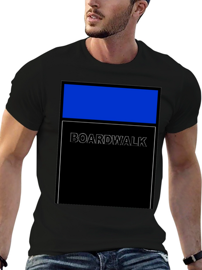 Boardwalk Graphic Tee - Modern Geometric Design