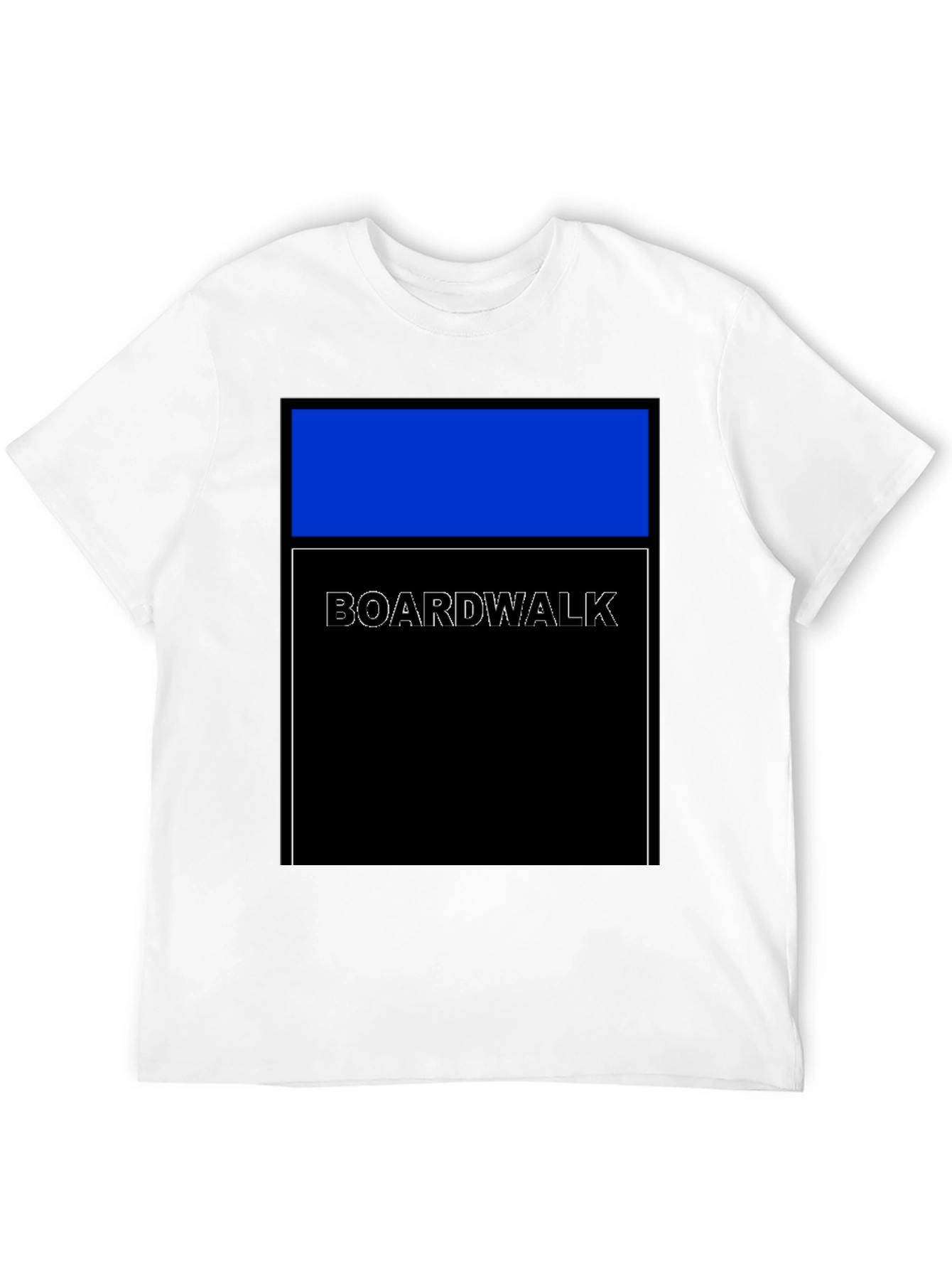 Boardwalk Graphic Tee - Modern Geometric Design