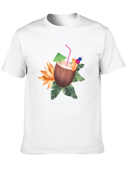 Tropical Coconut Drink Graphic Tee