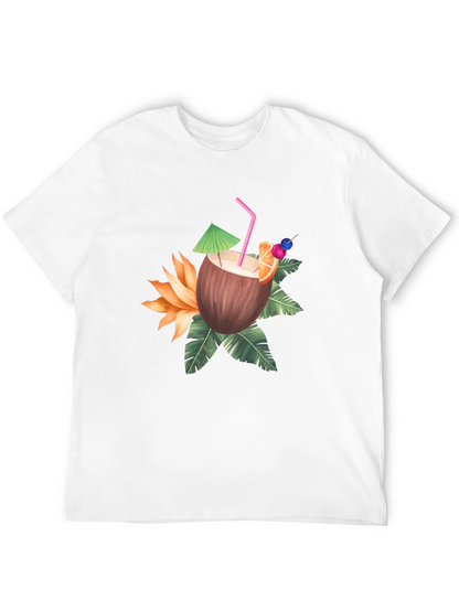Tropical Coconut Drink Graphic Tee