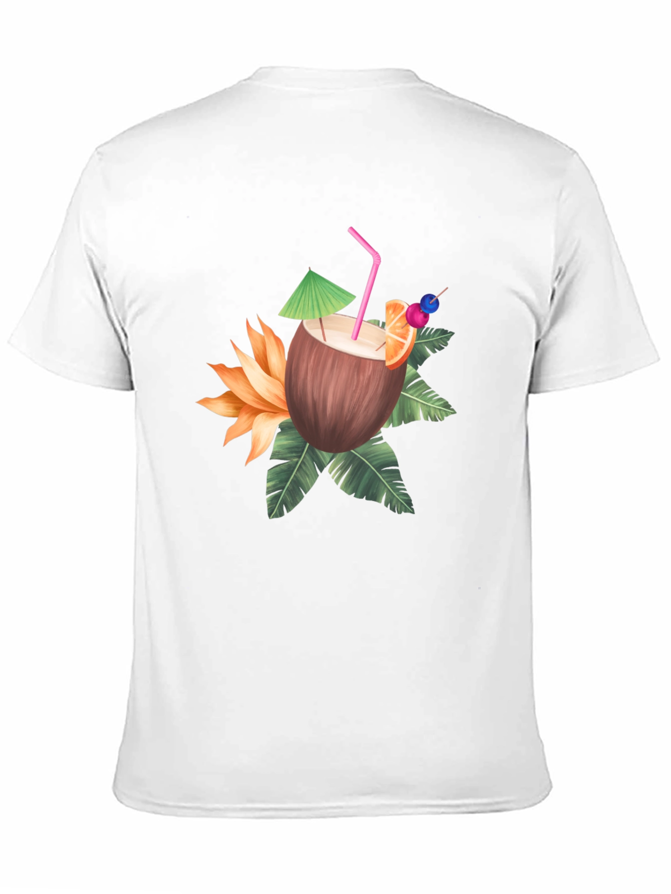 Tropical Coconut Drink Graphic Tee