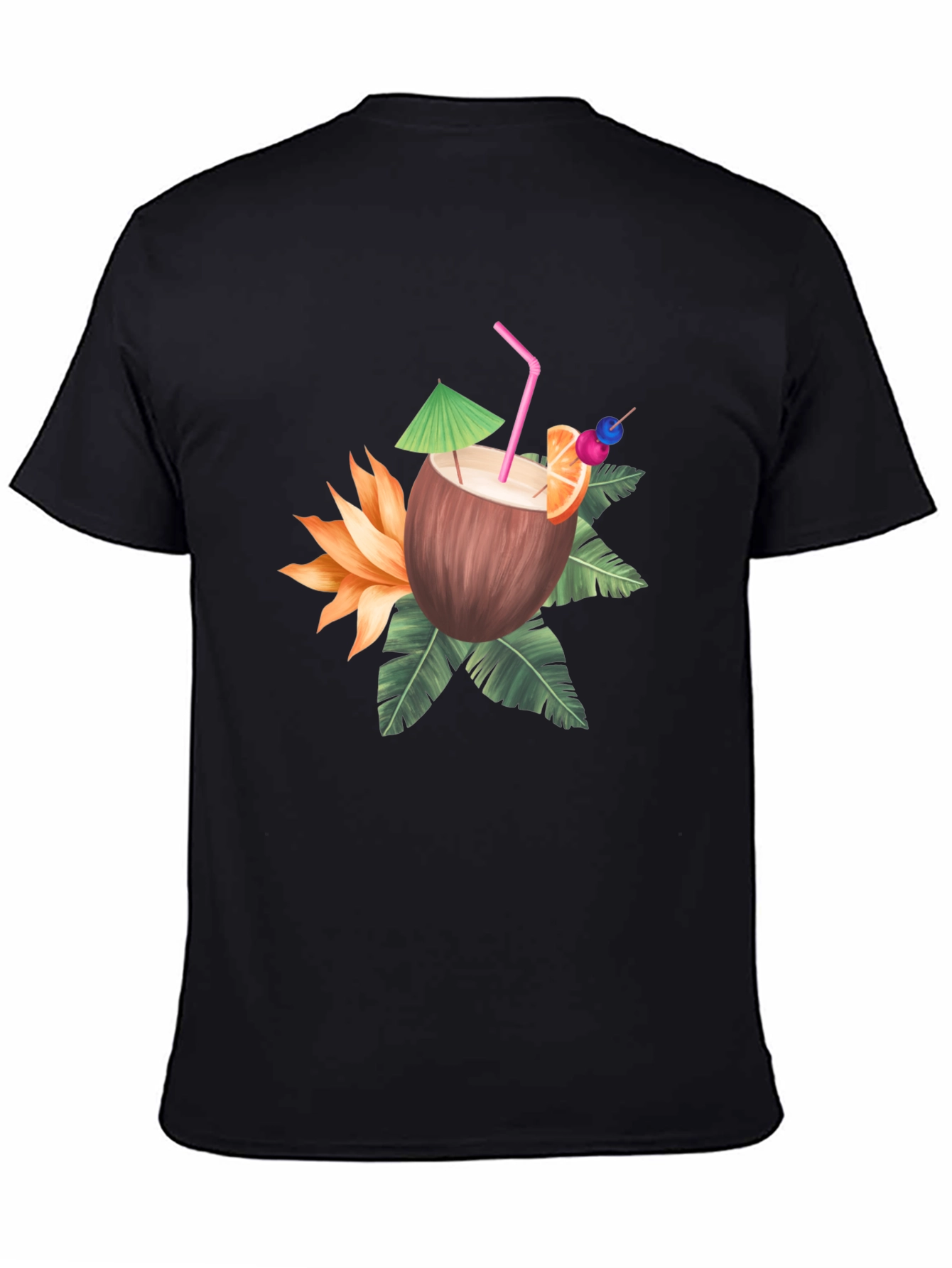 Tropical Coconut Drink Graphic Tee