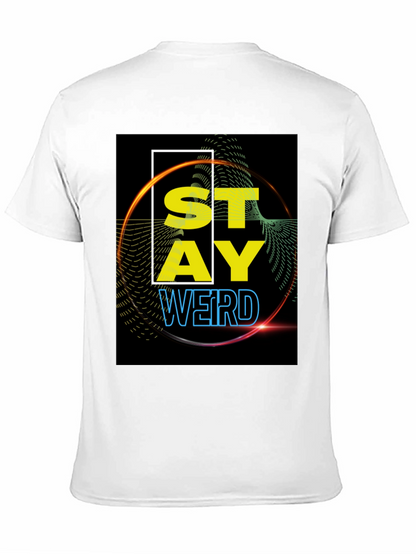 Stay Weird Graphic Tee - Black