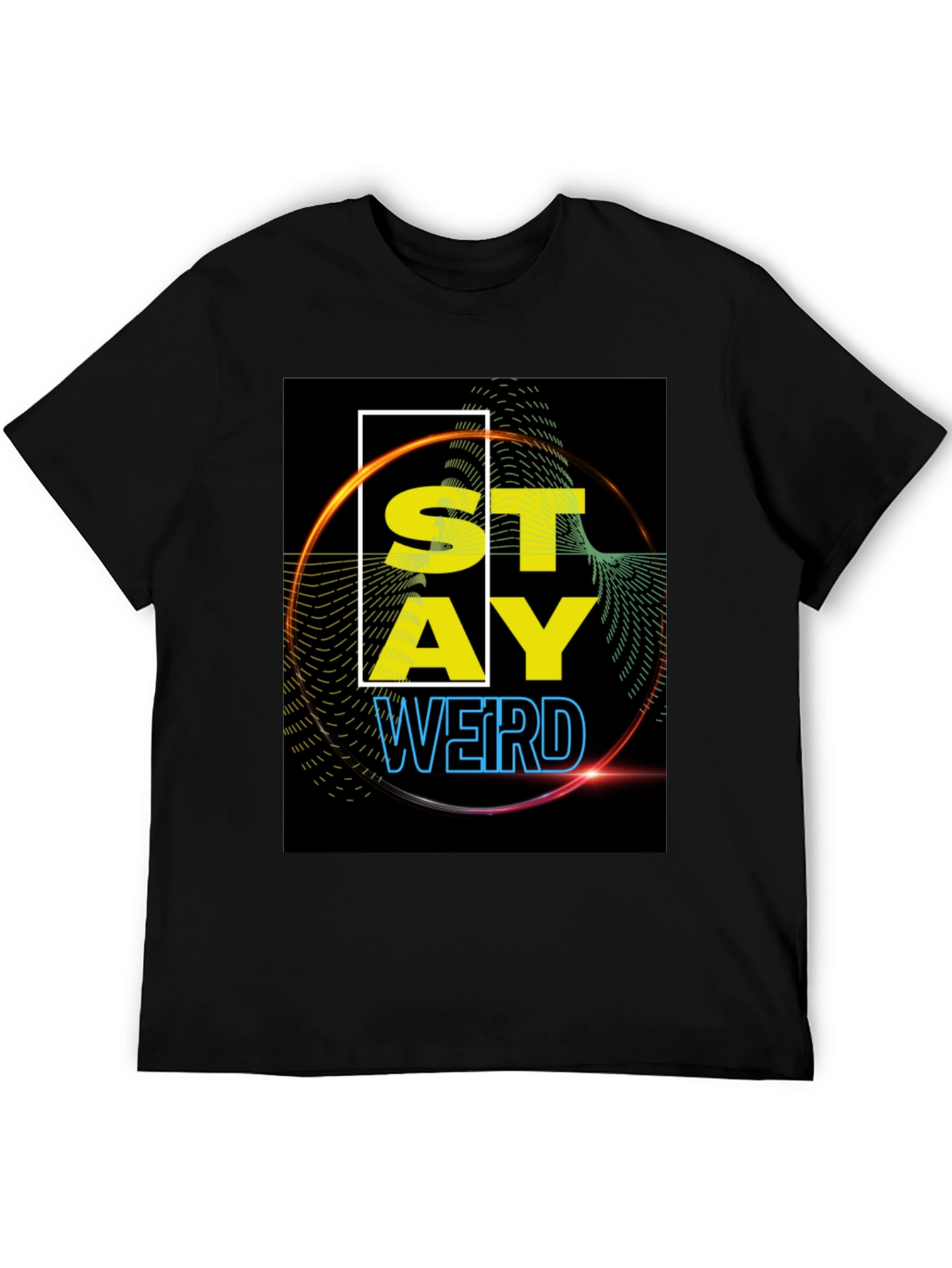 Stay Weird Graphic Tee - Black