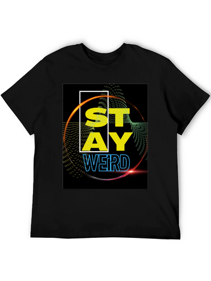 Stay Weird Graphic Tee - Black