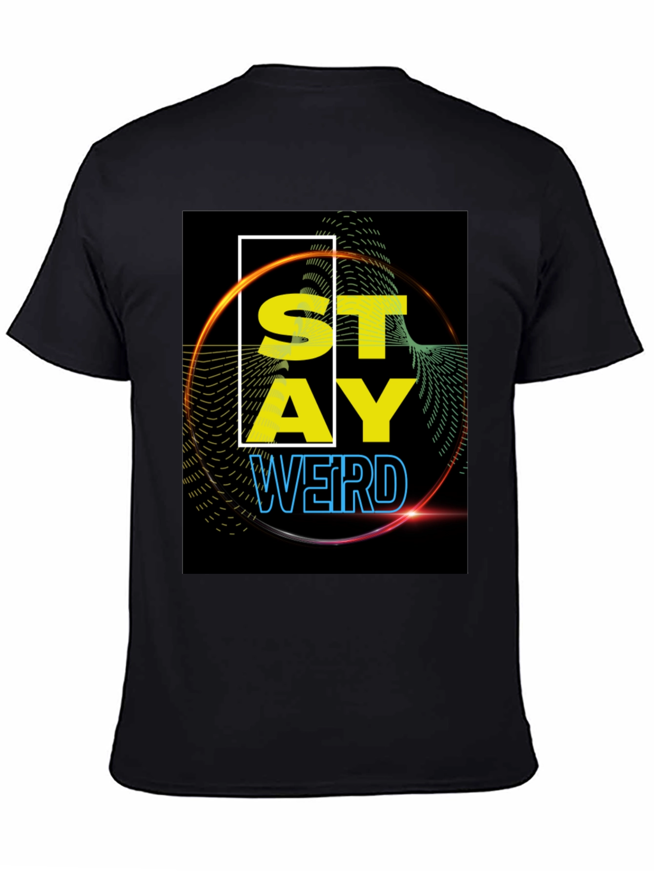 Stay Weird Graphic Tee - Black