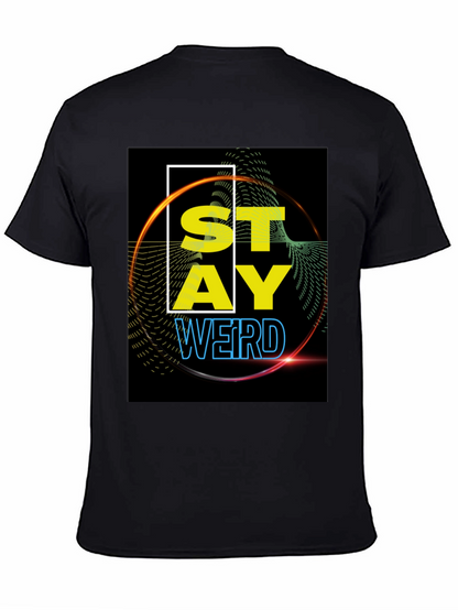 Stay Weird Graphic Tee - Black