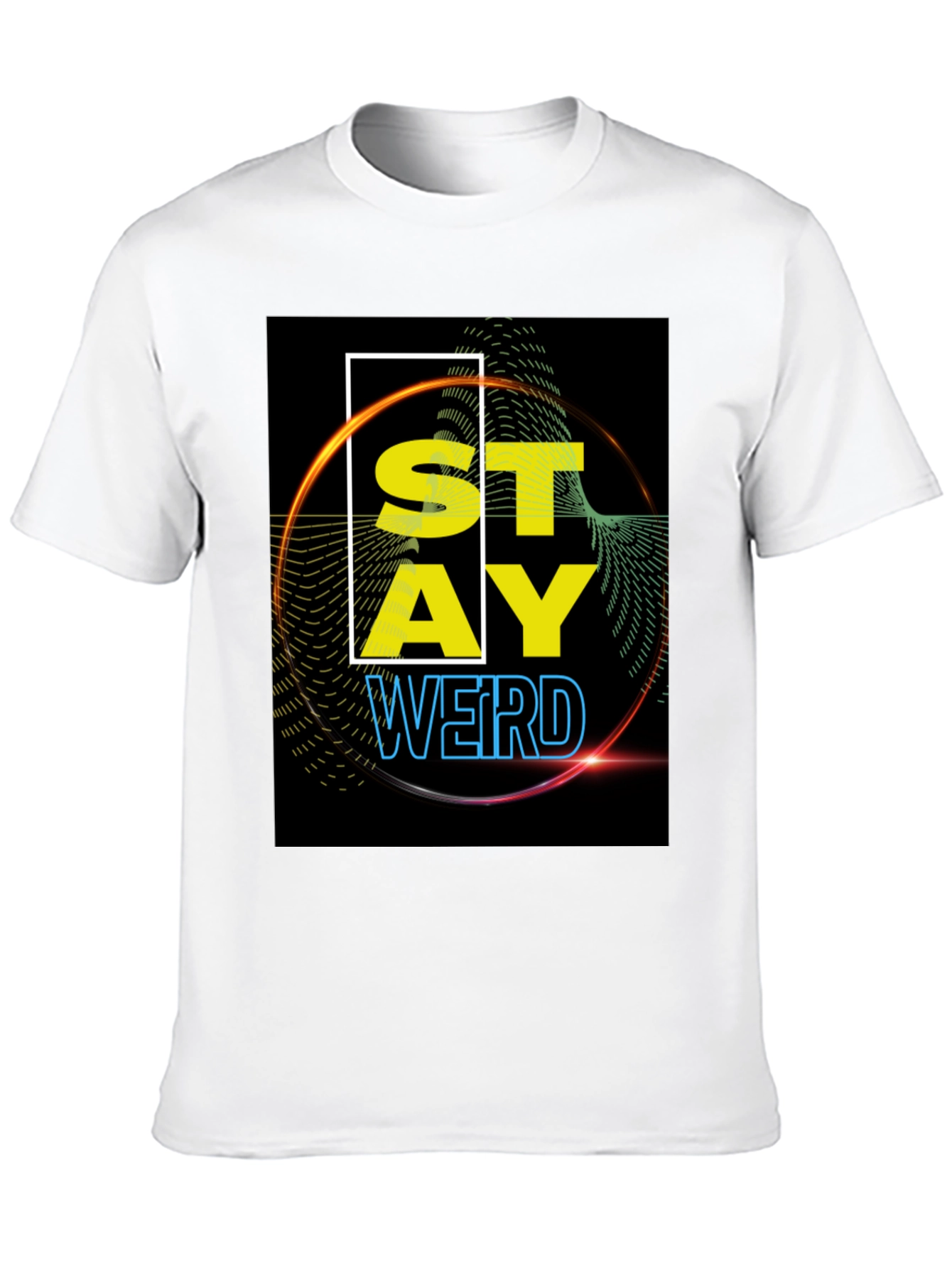 Stay Weird Graphic Tee - Black