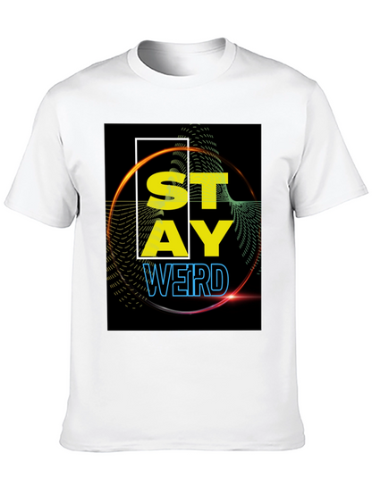 Stay Weird Graphic Tee - Black
