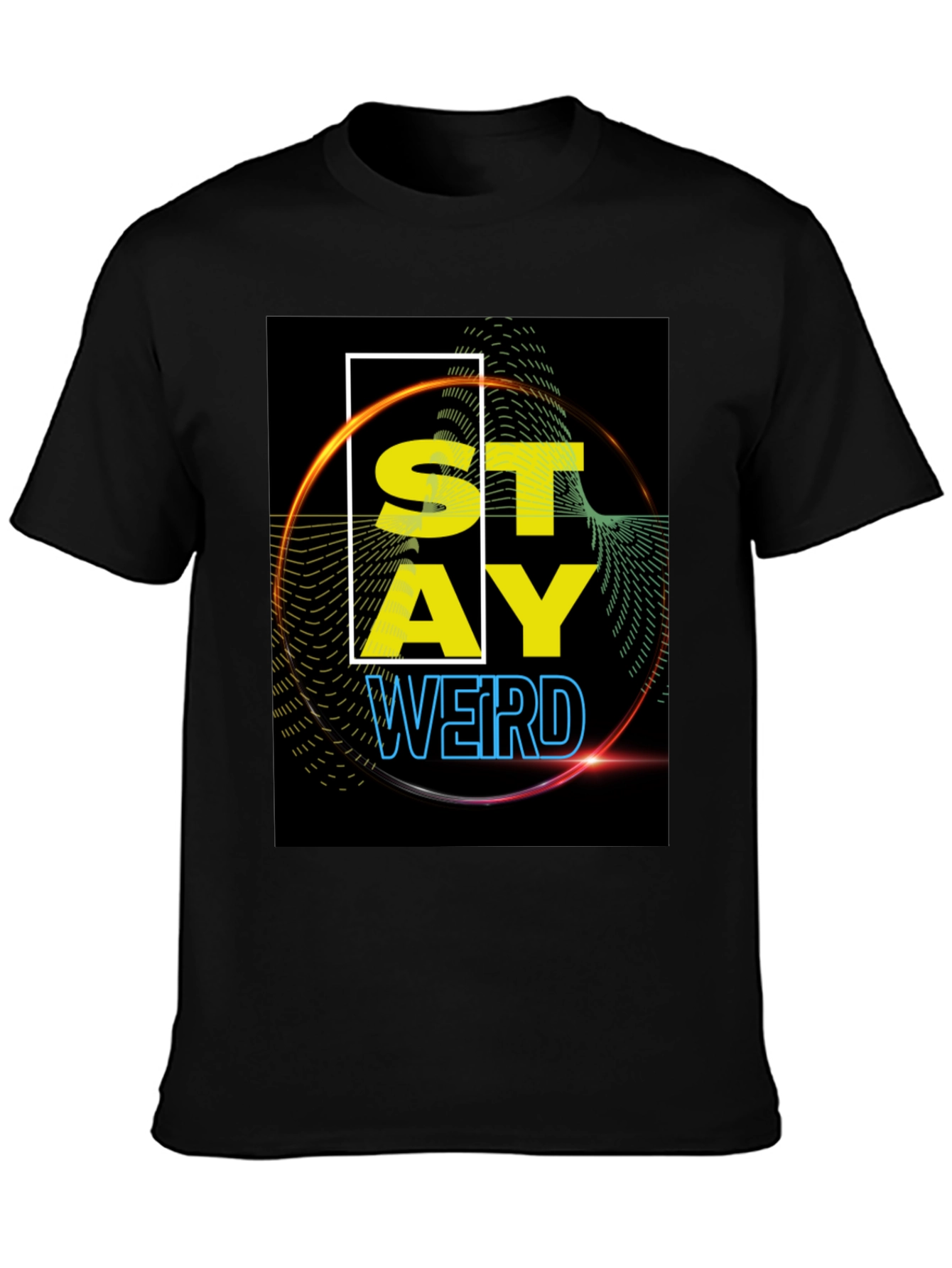 Stay Weird Graphic Tee - Black