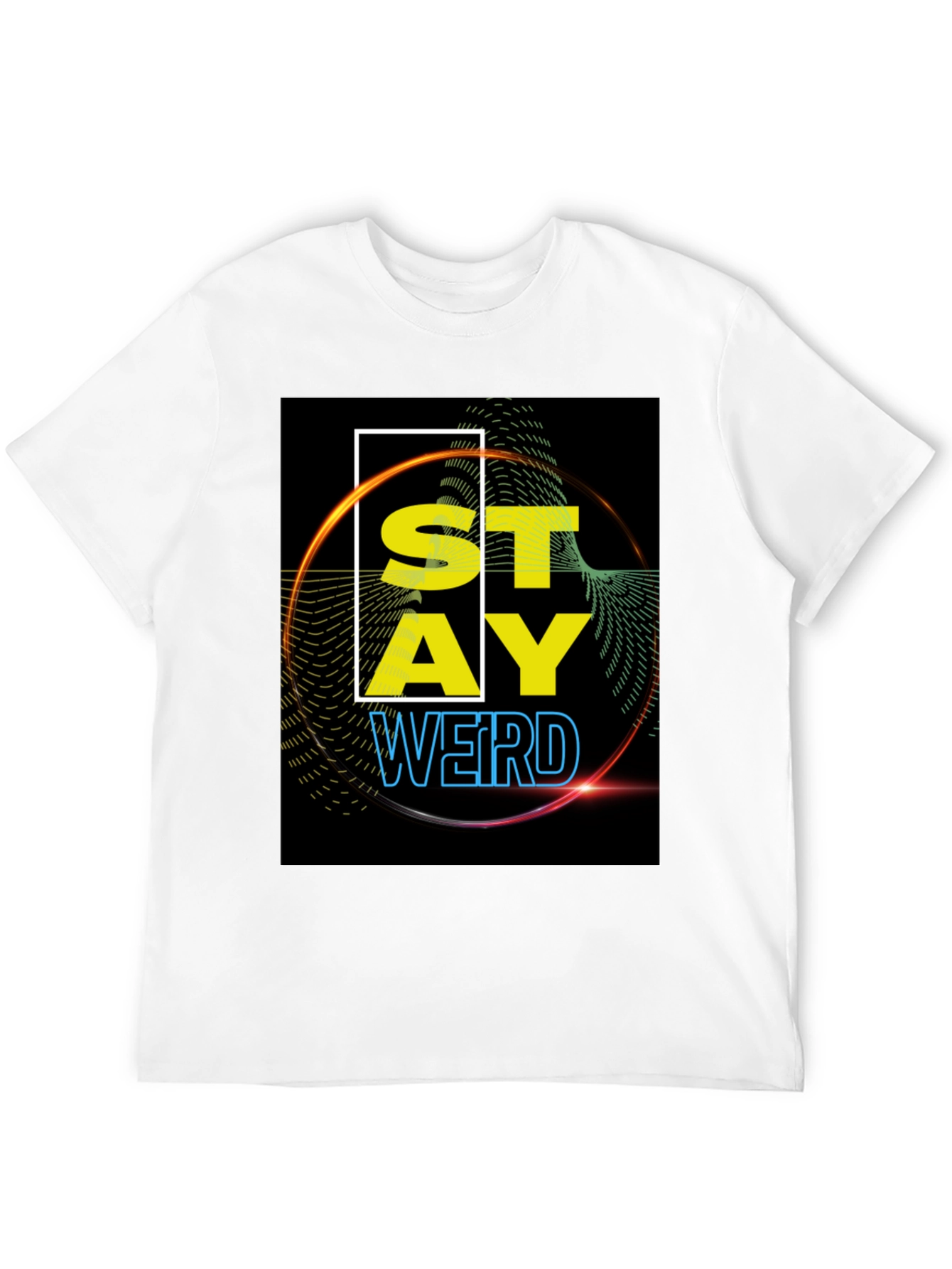 Stay Weird Graphic Tee - Black