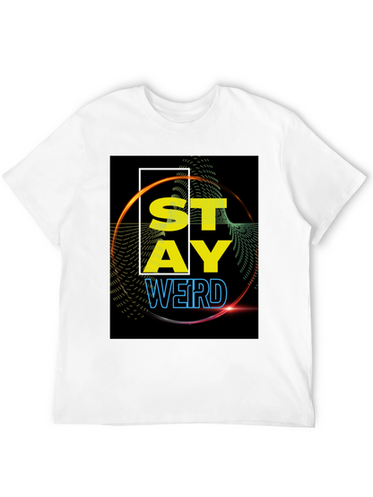 Stay Weird Graphic Tee - Black