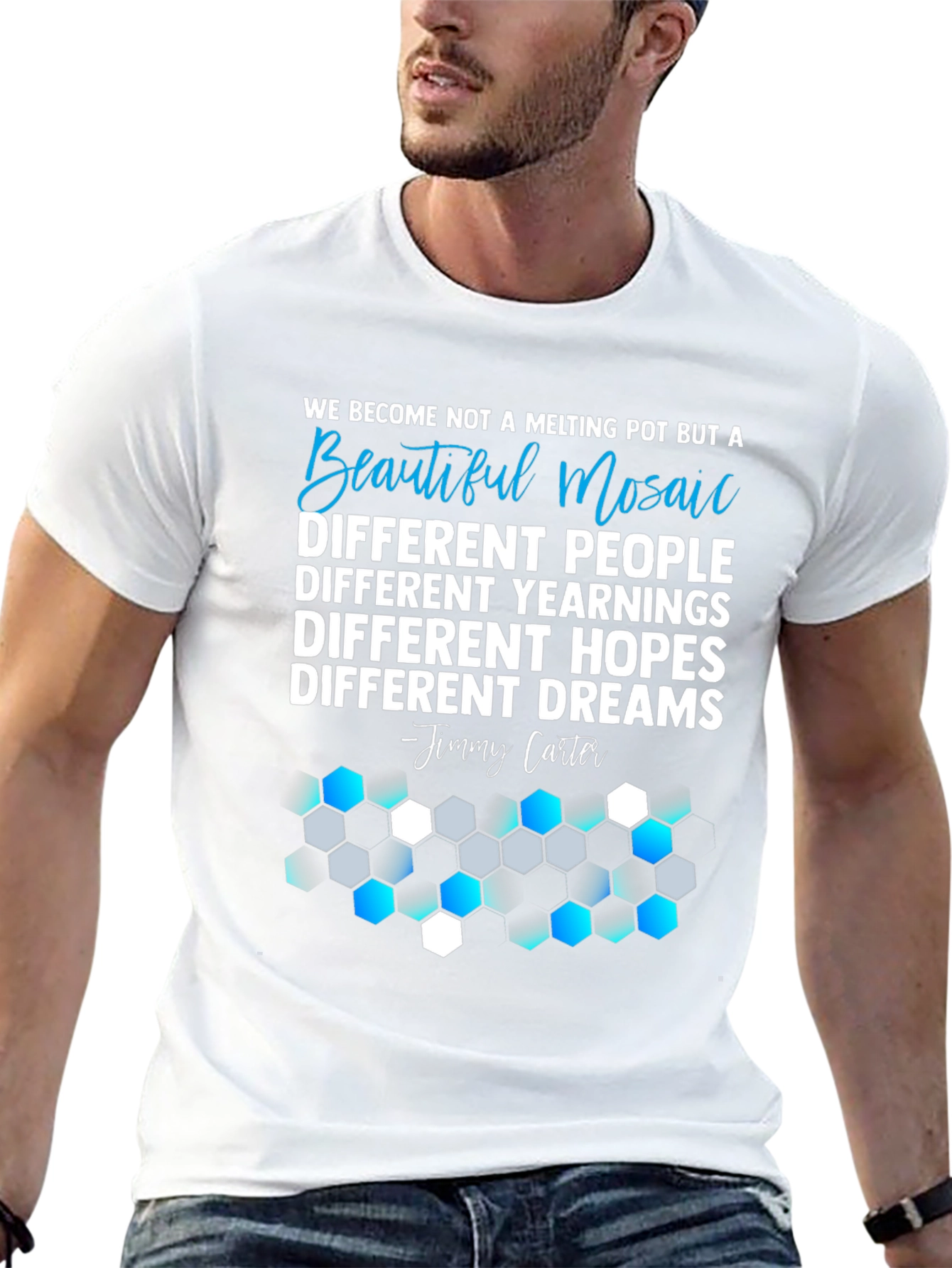 Beautiful Mosaic Graphic T-Shirt - Unity Design