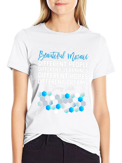 Beautiful Mosaic Graphic T-Shirt - Unity Design