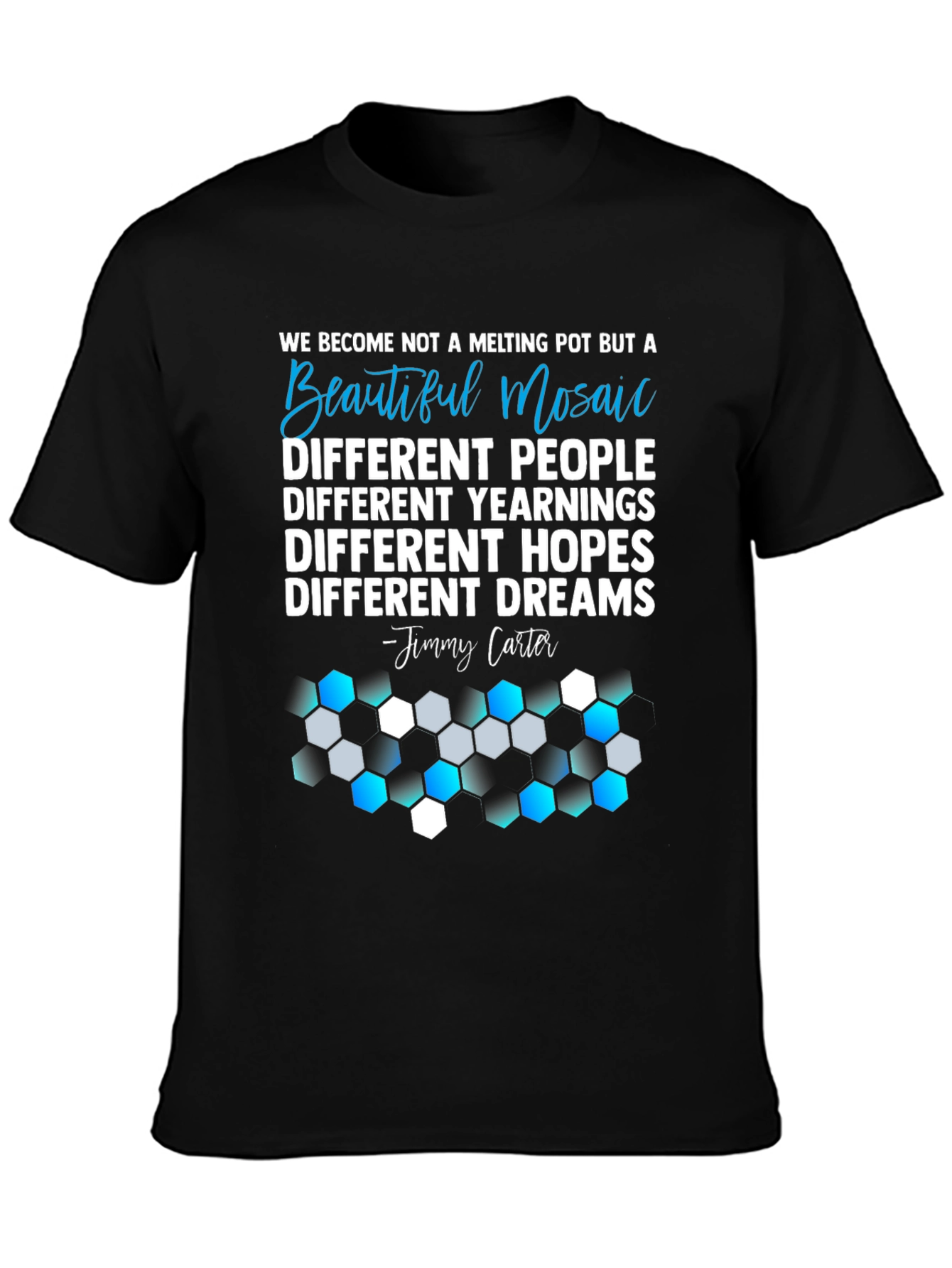 Beautiful Mosaic Graphic T-Shirt - Unity Design