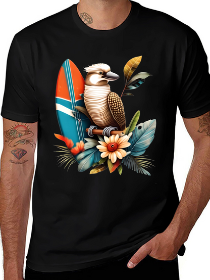 Kookaburra Surfboard Graphic T-Shirt