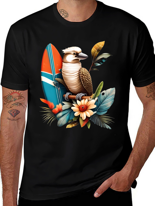 Kookaburra Surfboard Graphic T-Shirt