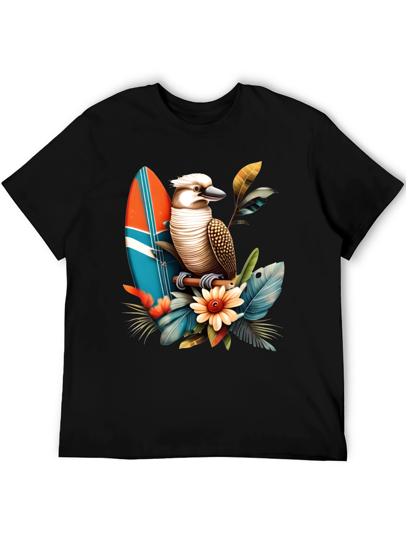Kookaburra Surfboard Graphic T-Shirt