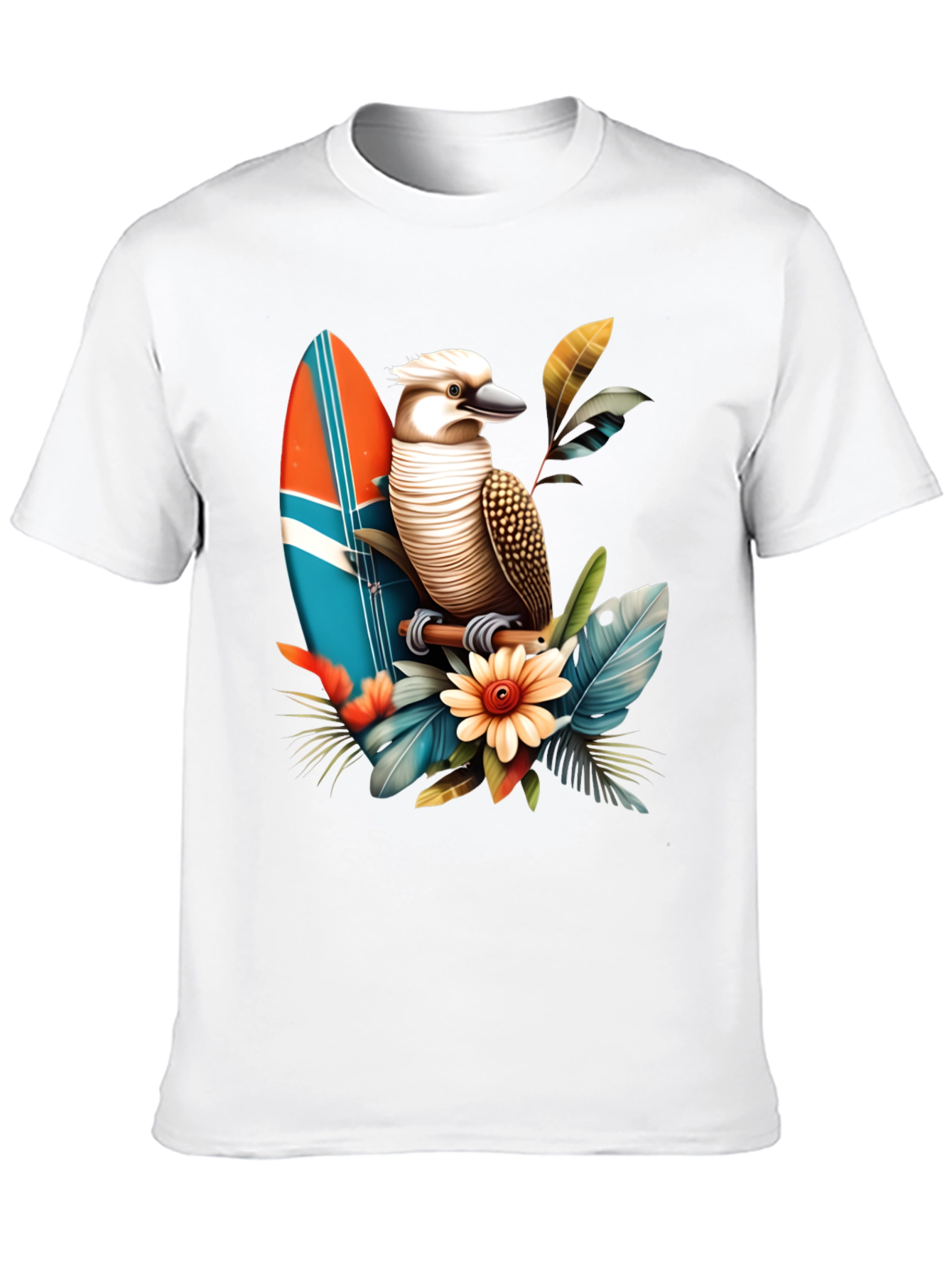 Kookaburra Surfboard Graphic T-Shirt