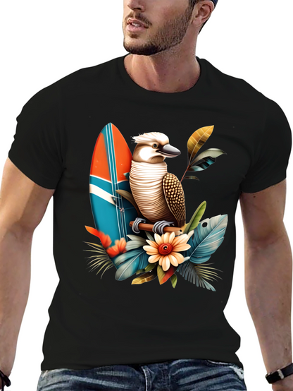 Kookaburra Surfboard Graphic T-Shirt