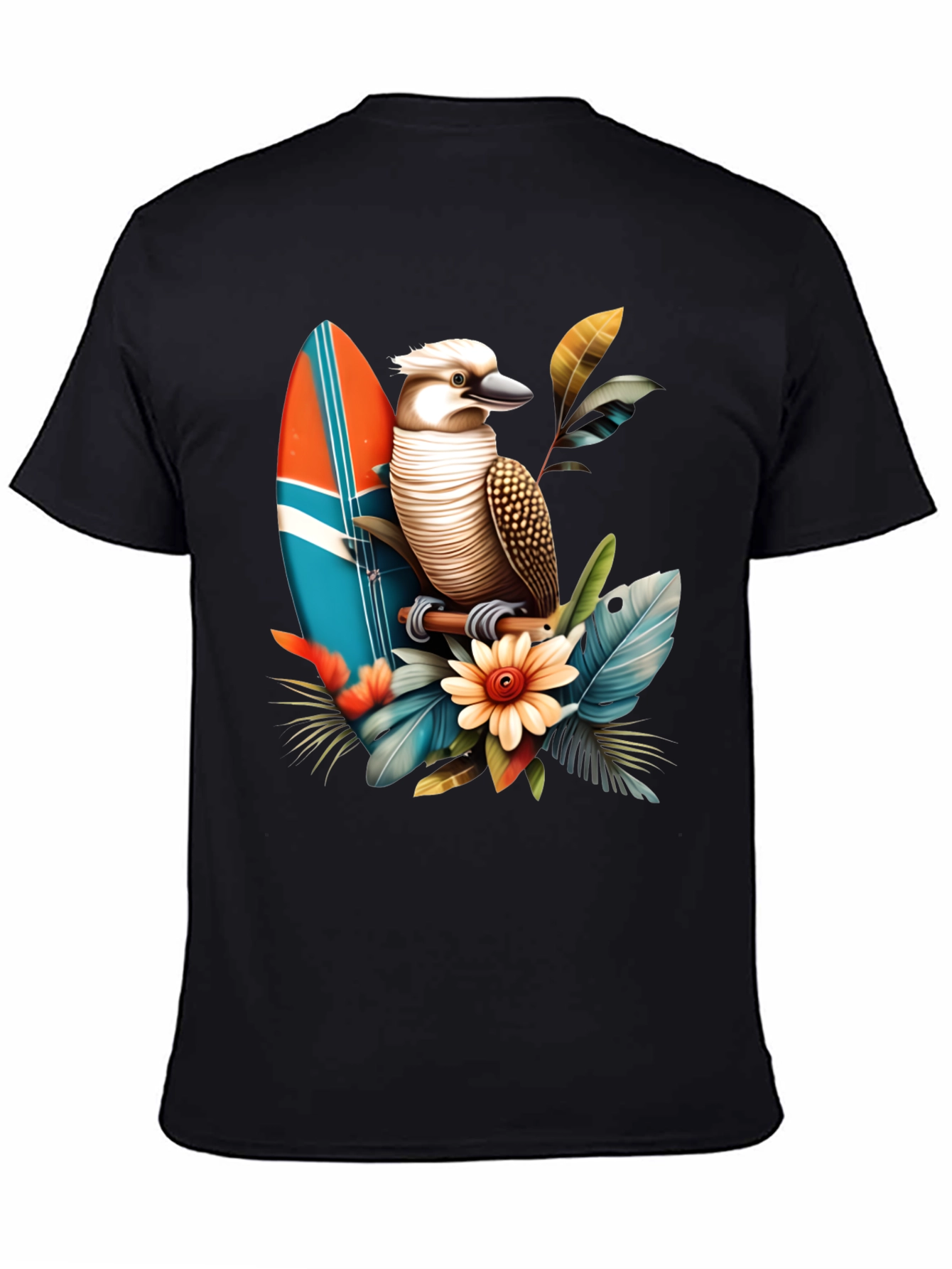 Kookaburra Surfboard Graphic T-Shirt