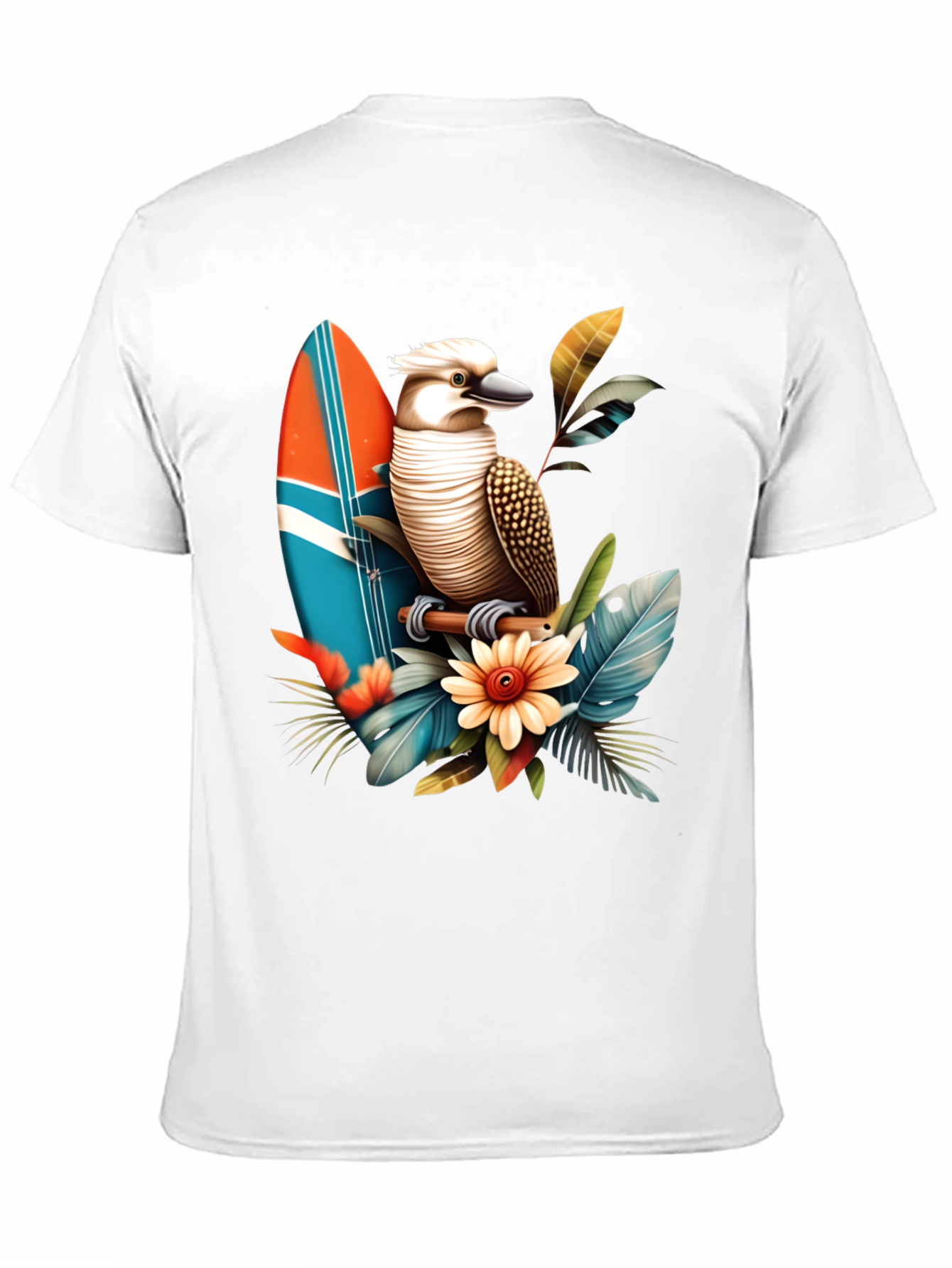 Kookaburra Surfboard Graphic T-Shirt