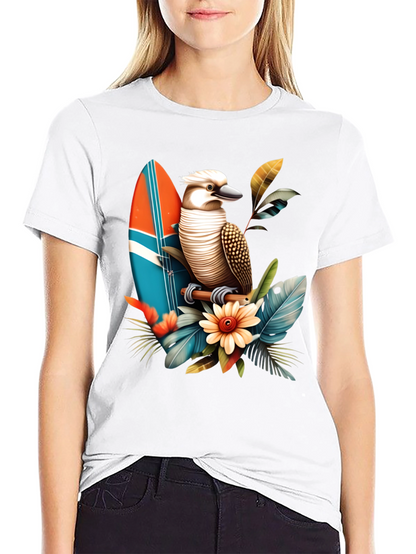 Kookaburra Surfboard Graphic T-Shirt