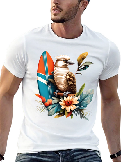 Kookaburra Surfboard Graphic T-Shirt
