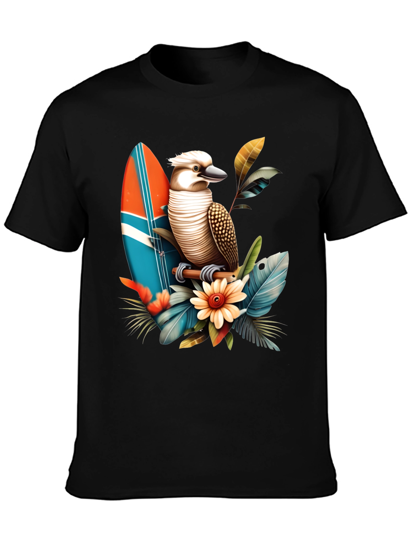 Kookaburra Surfboard Graphic T-Shirt