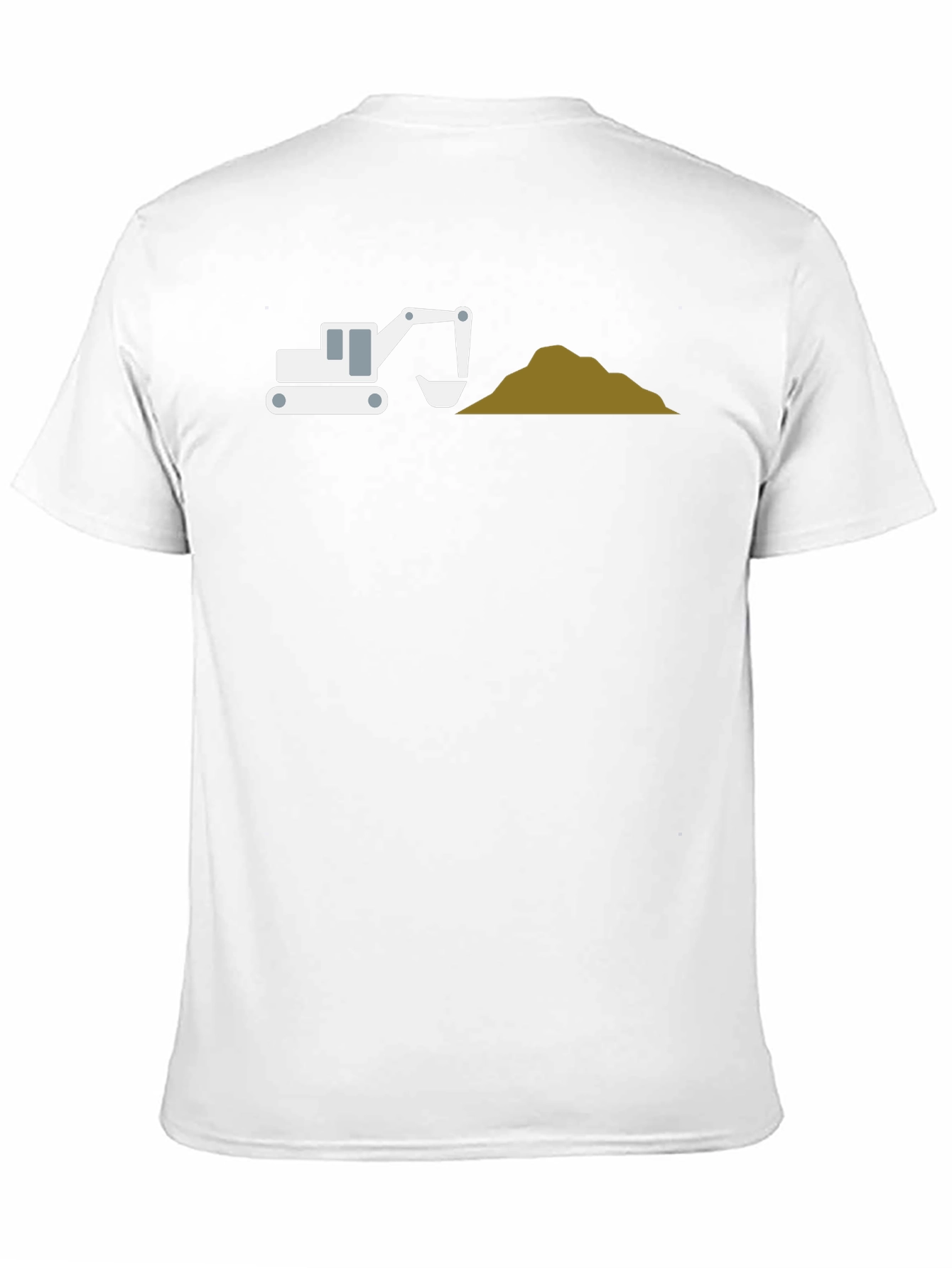 Excavator Graphic Tee - Black Cotton Blend