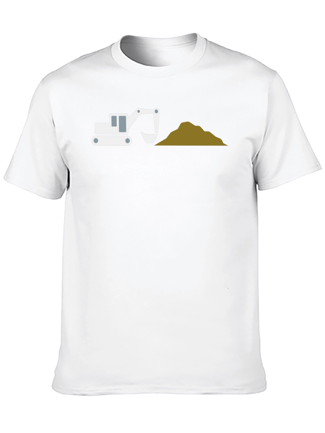 Excavator Graphic Tee - Black Cotton Blend