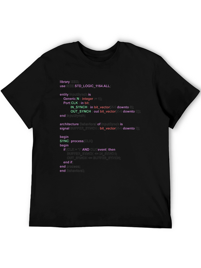 Coder T-Shirt - VHDL Program Code