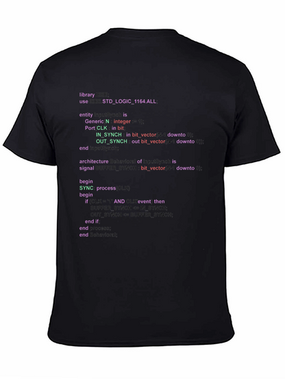 Coder T-Shirt - VHDL Program Code