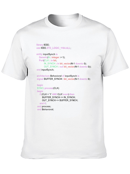 Coder T-Shirt - VHDL Program Code