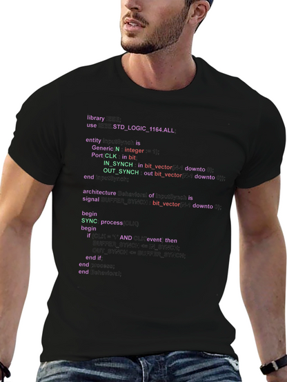 Coder T-Shirt - VHDL Program Code