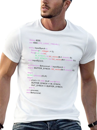 Coder T-Shirt - VHDL Program Code