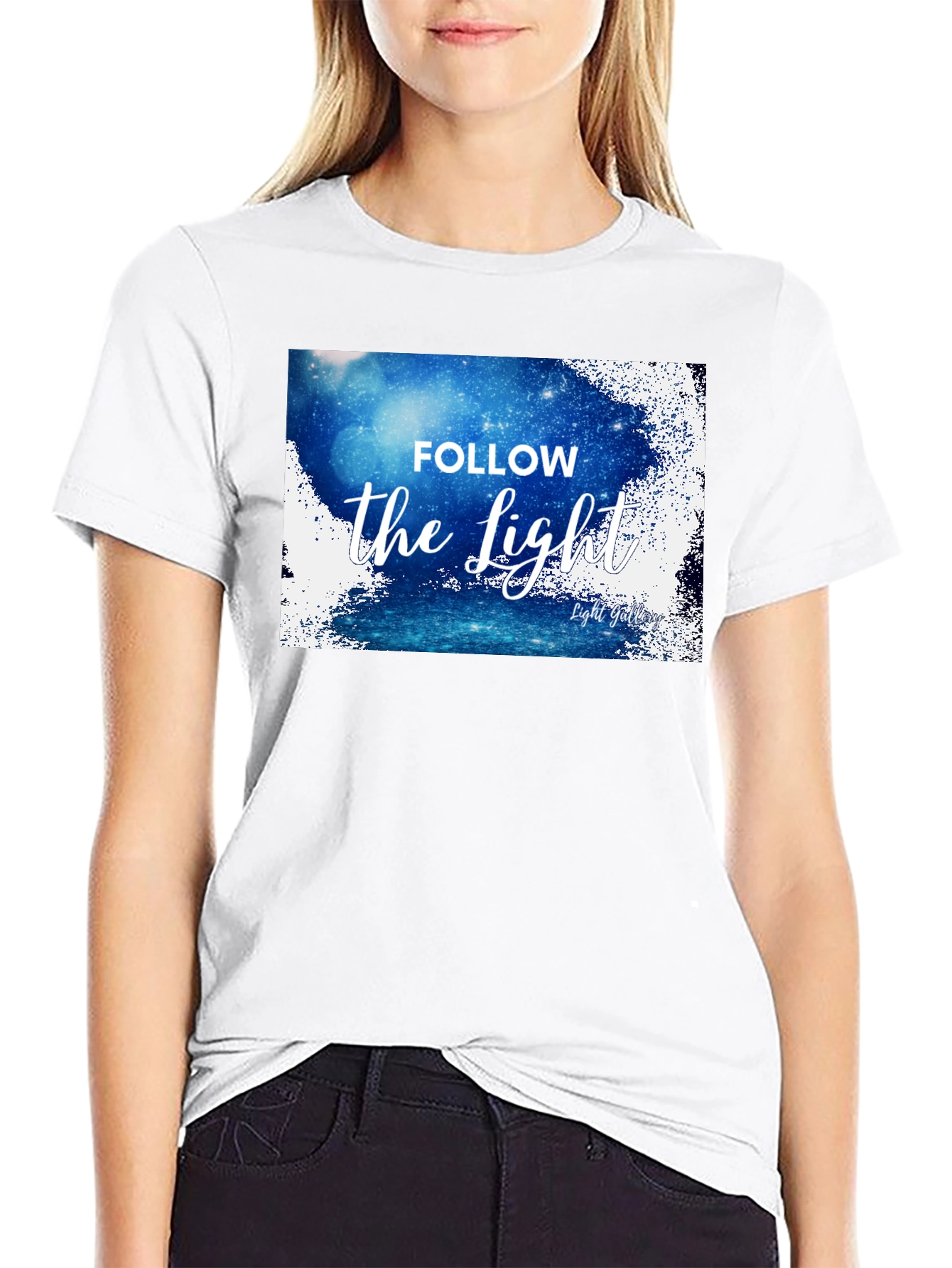 Follow the Light Graphic Tee - Black