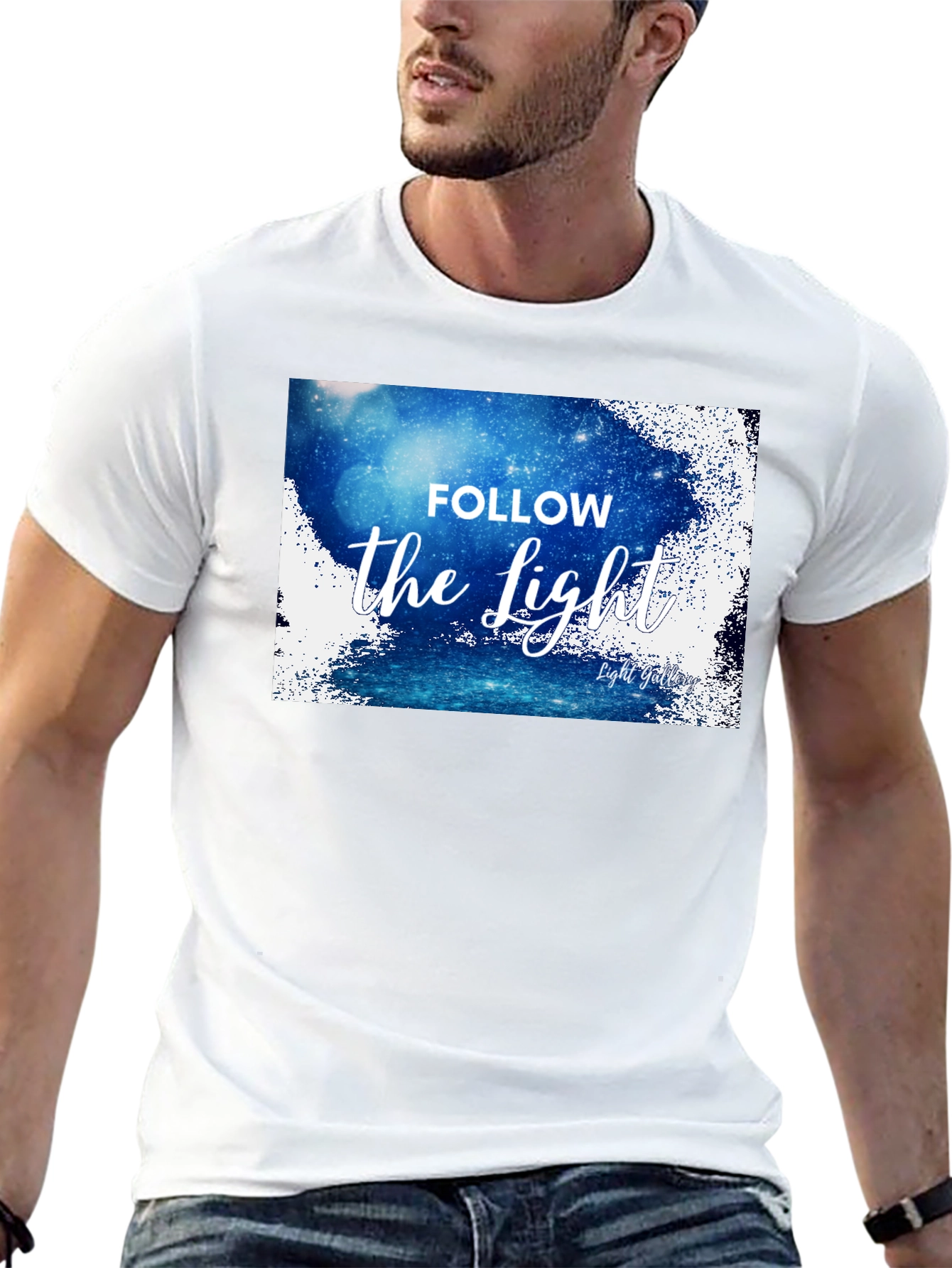 Follow the Light Graphic Tee - Black