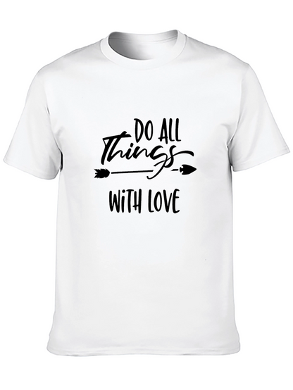 Do All Things with Love T-Shirt - Black