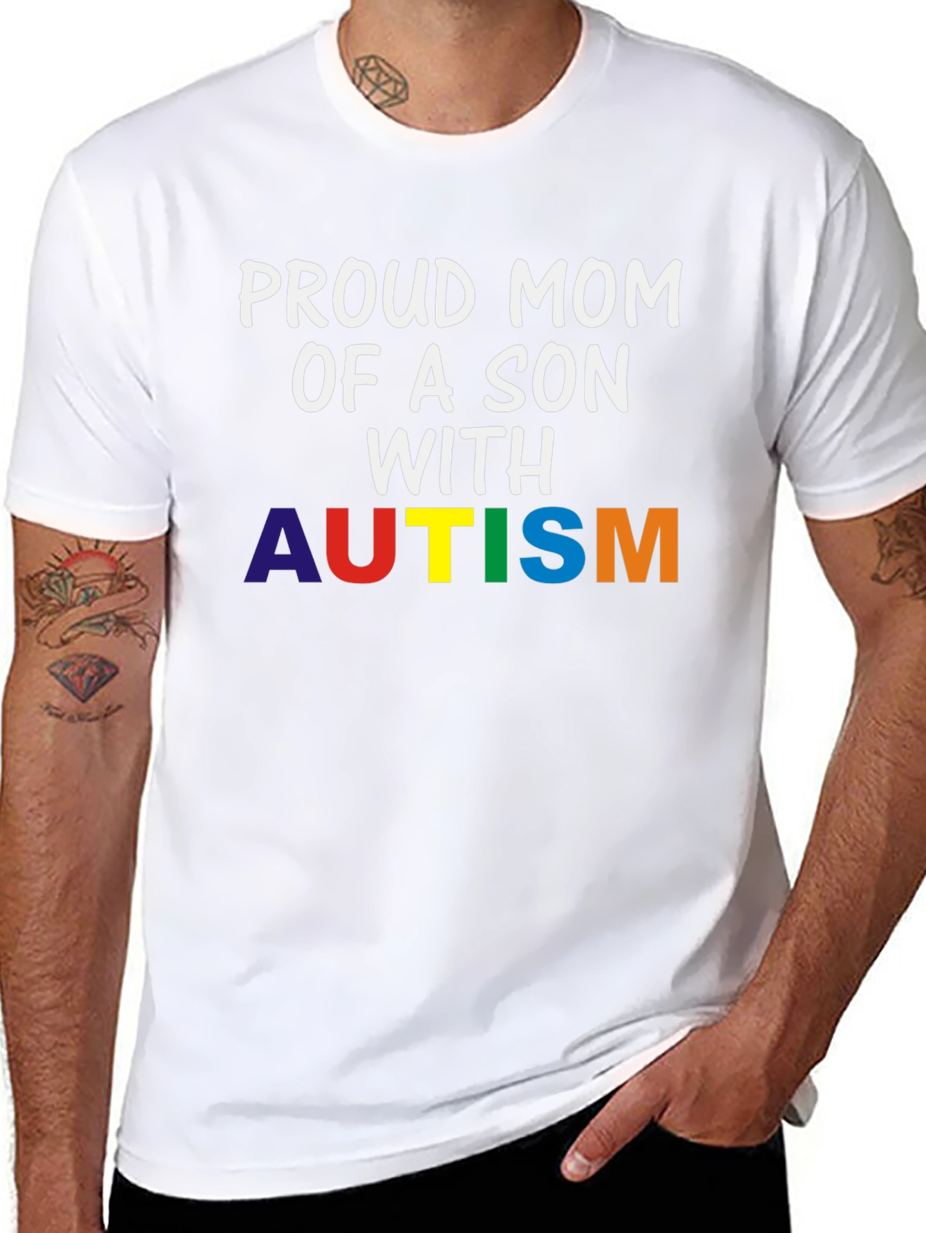 Proud Mom Autism Awareness T-Shirt